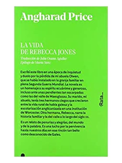 Imágen 1 del libro: La vida de Rebecca Jones