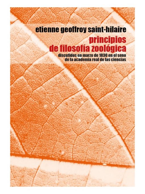 Imágen 1 del libro: Principios de filosofía zoológica