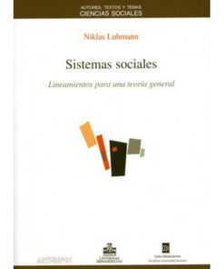 Imágen 1 del libro: Sistemas sociales. Lineamientos para una teoría general