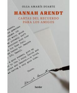 Imágen 1 del libro: Hannah Arendt. Cartas del recuerdo para los amigos